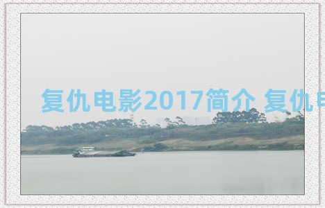 复仇电影2017简介 复仇电影2019